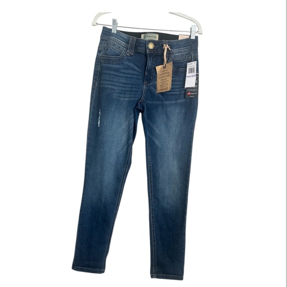 Democracy Blue Skinny Jeans with Tapered Leg - Picture 1 of 9